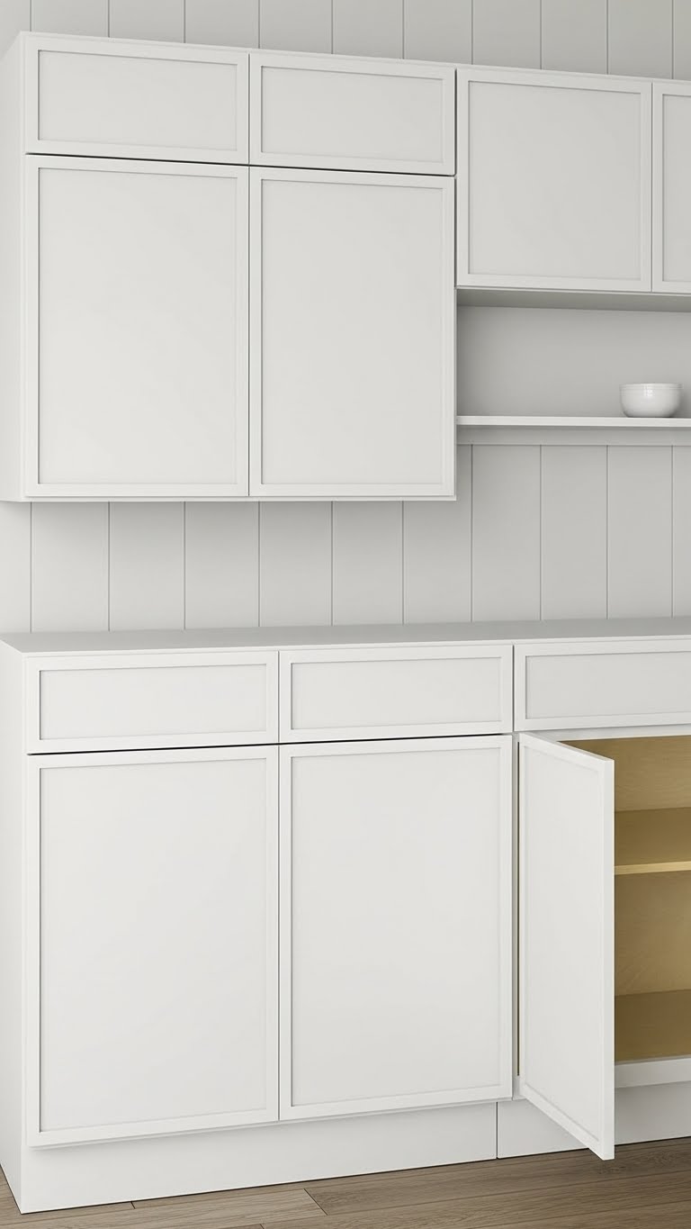 Essentials stock kitchen cabinets